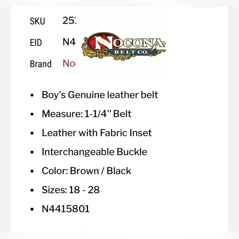 Nocona Belt